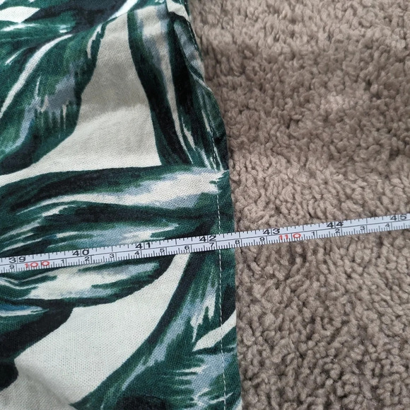 Who What Wear Tropical Palm Print Midi Dress Linen blend Size Small - Picture 6 of 10